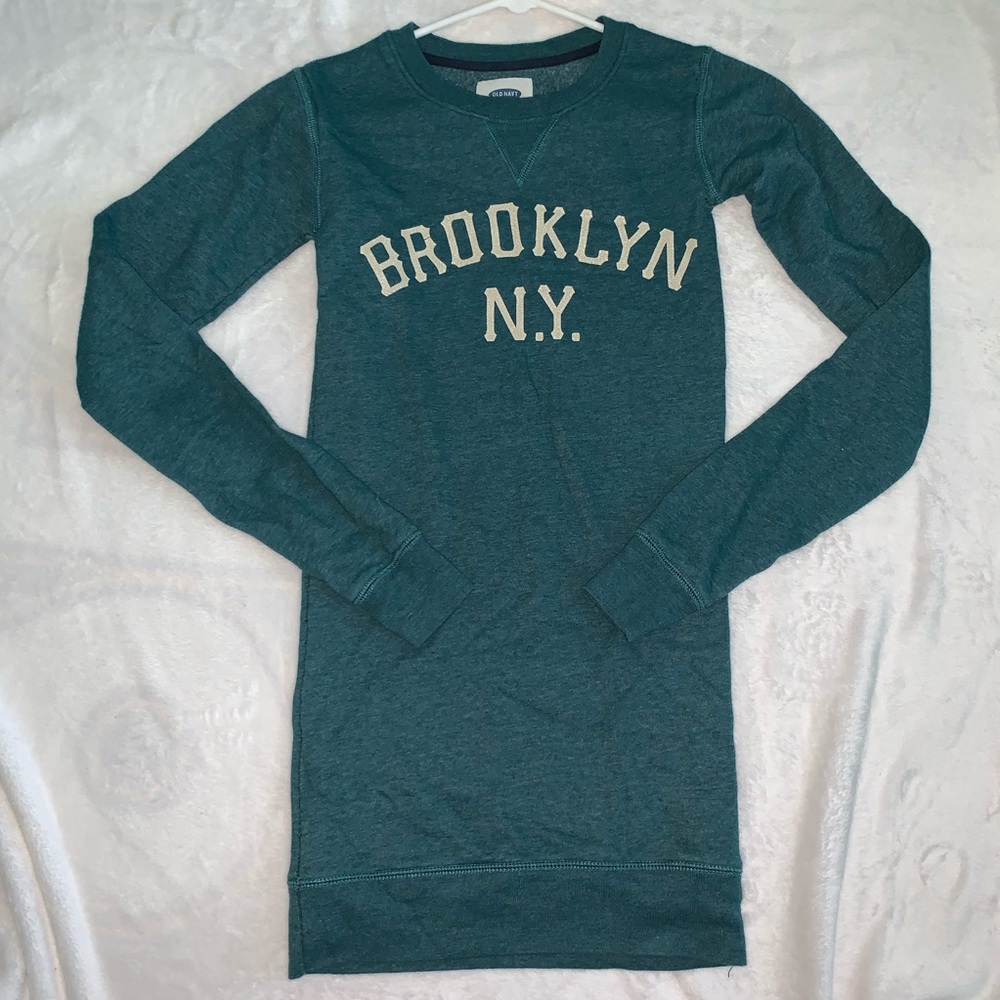 Old Navy Green Sweatshirt Dress Size XL